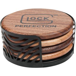 Acacia Wood Coaster Set
