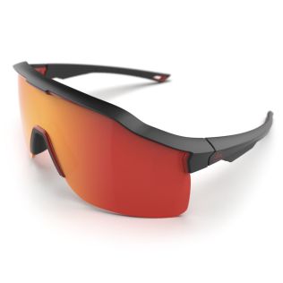 Tactical Glasses - Safe Action - Black, Red Mirror