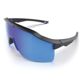 Tactical Glasses - Safe Action - Black, Blue Mirror