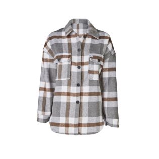 Ladies Plaid Flannel Shacket