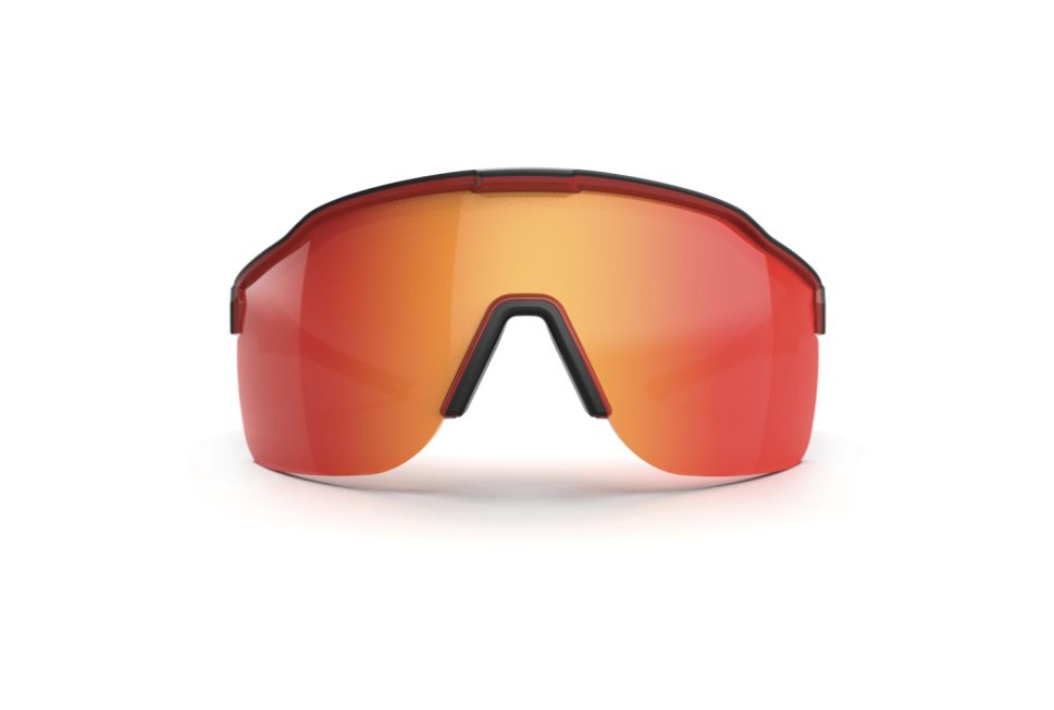 Tactical Glasses - Safe Action - Black, Red Miror